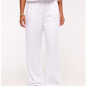 Abercrombie Sloane Linen Blend Wide Leg Pants 32